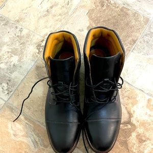 NWOT A pair of black Johnston and Murphy leather boots. NEVER worn.